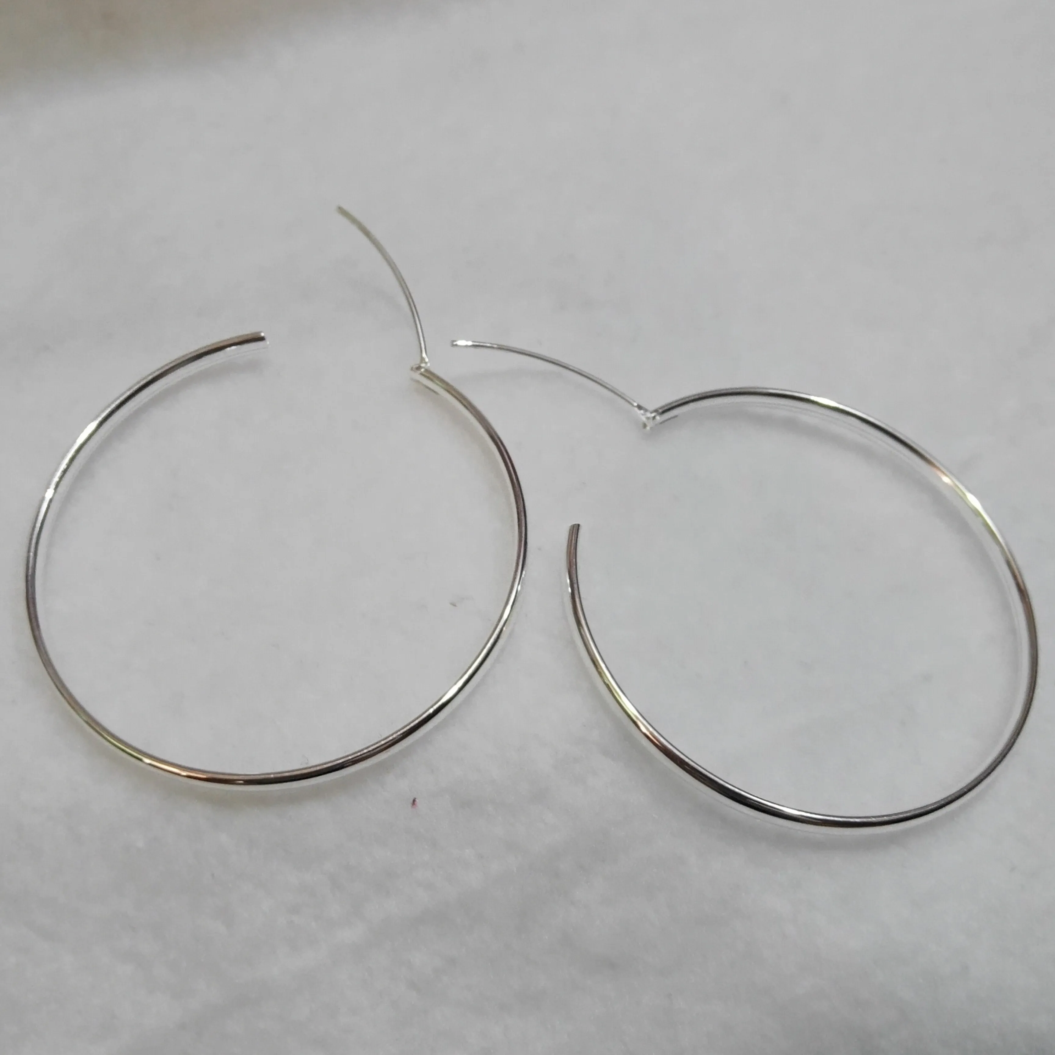 S925 Earrings 70mm Diameter Big Hoop Earrings For Women