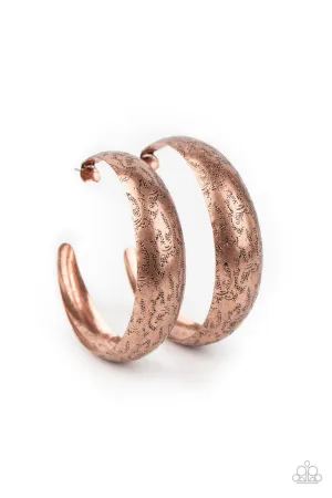 Sahara Sandstorm Copper Paparazzi Earrings