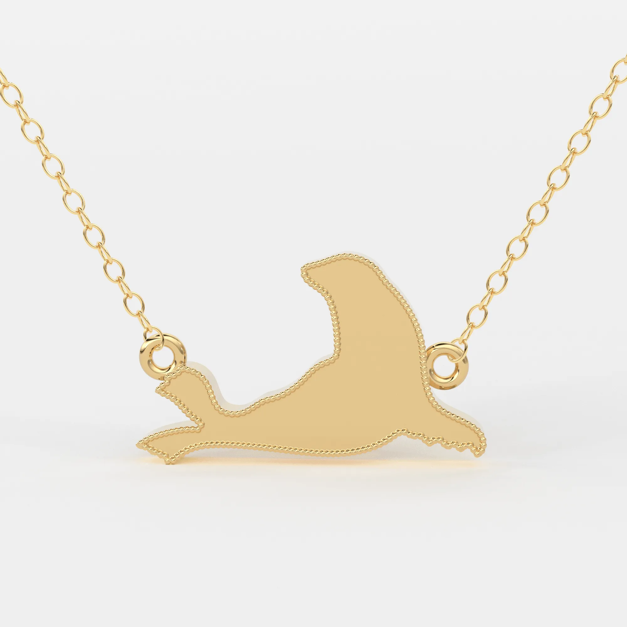 Seal Necklace / 14k Gold Seal Necklace / Marine Life Gold Necklaces / Aquatic Necklace / Minimalist Seal Necklace / Dainty Seal Animal Necklace