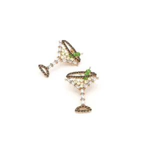 Shaken Not Stirred Cocktail Glass Earrings