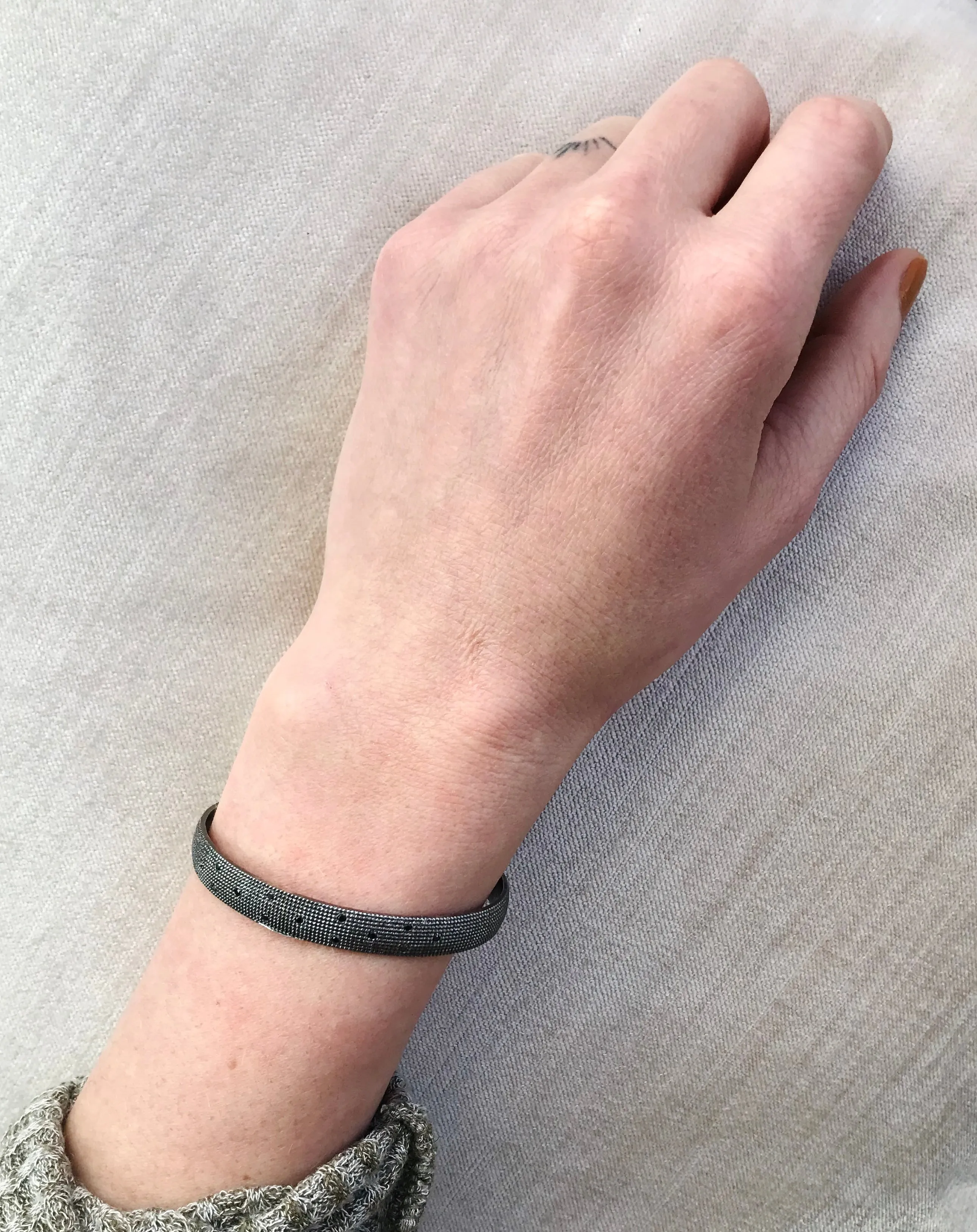 Shay Black Diamond Cuff