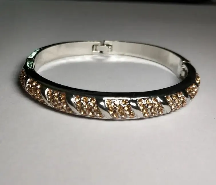 shine rhinestone Circle Cuff bracelet Bangl crystal fashion jewelry charm girl accessories brithday lover gift party quality wed