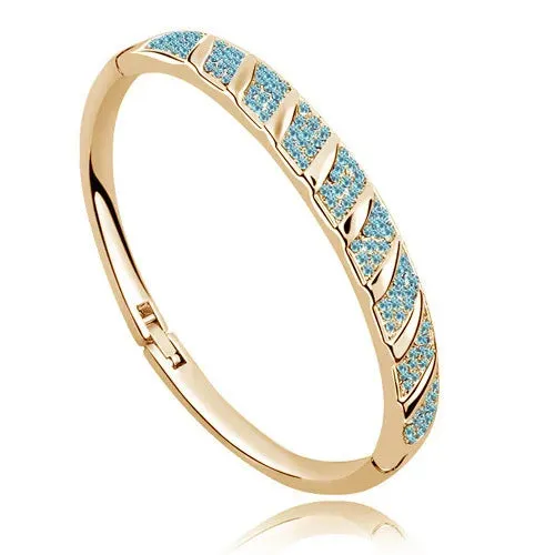 shine rhinestone Circle Cuff bracelet Bangl crystal fashion jewelry charm girl accessories brithday lover gift party quality wed