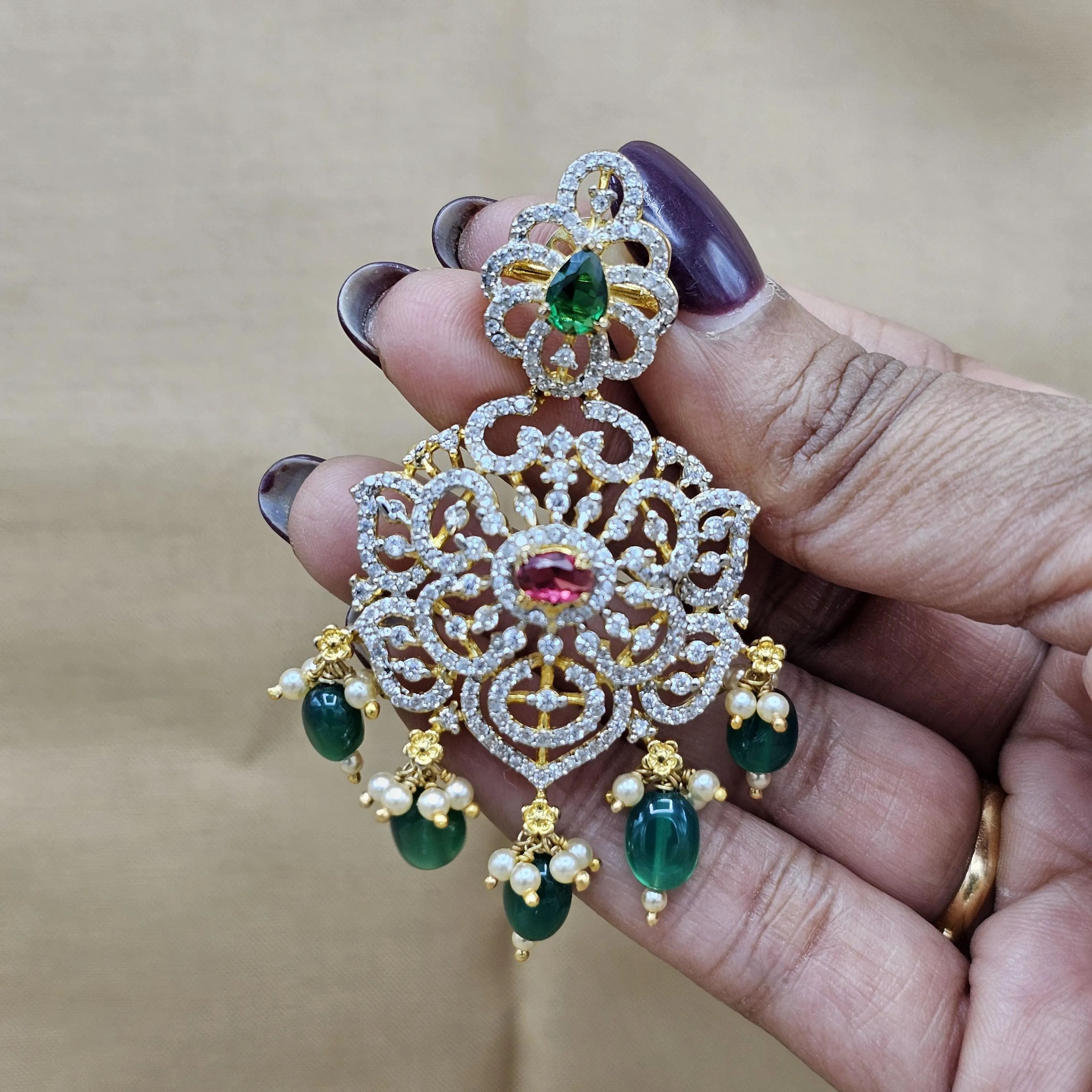 Silver Diamond earrings