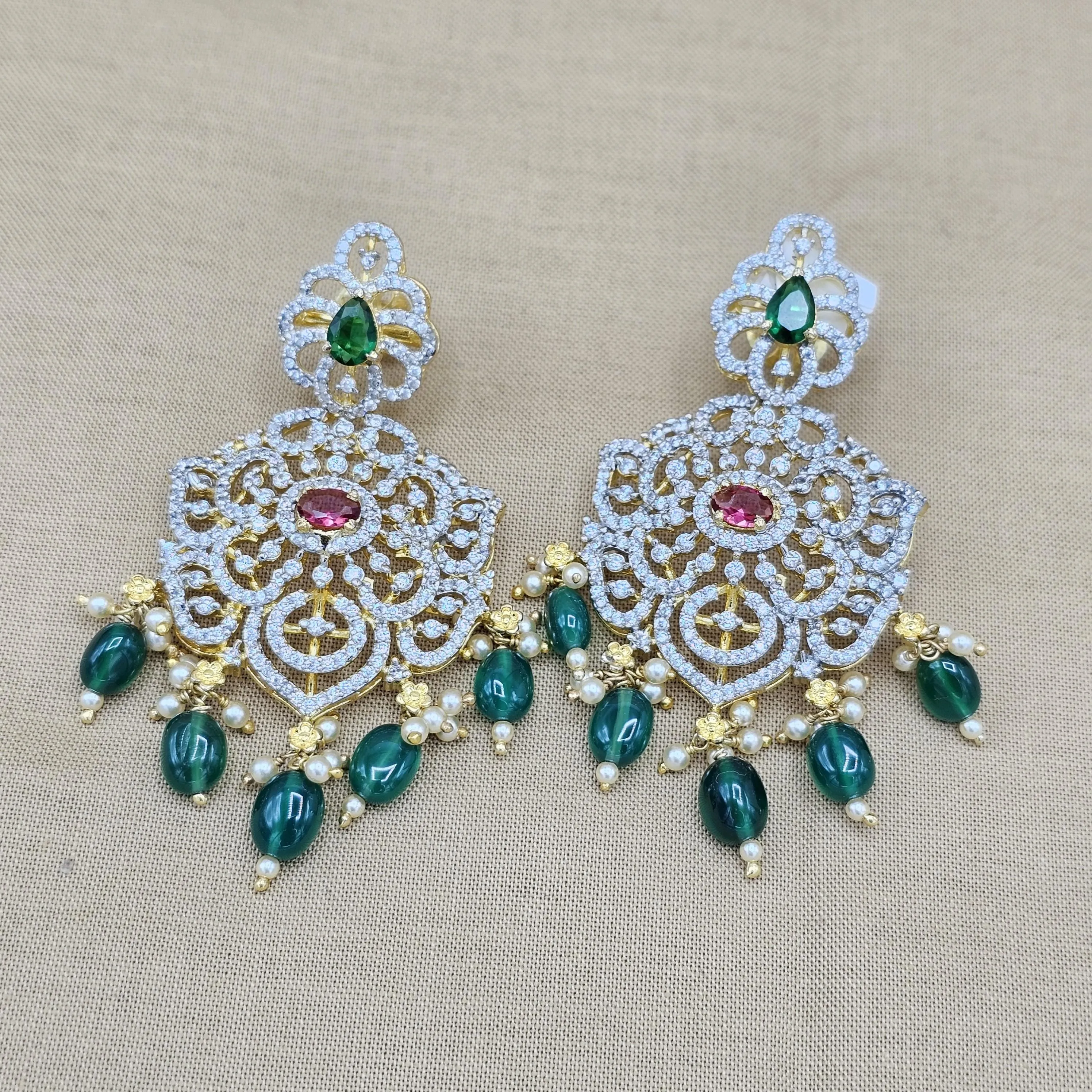 Silver Diamond earrings