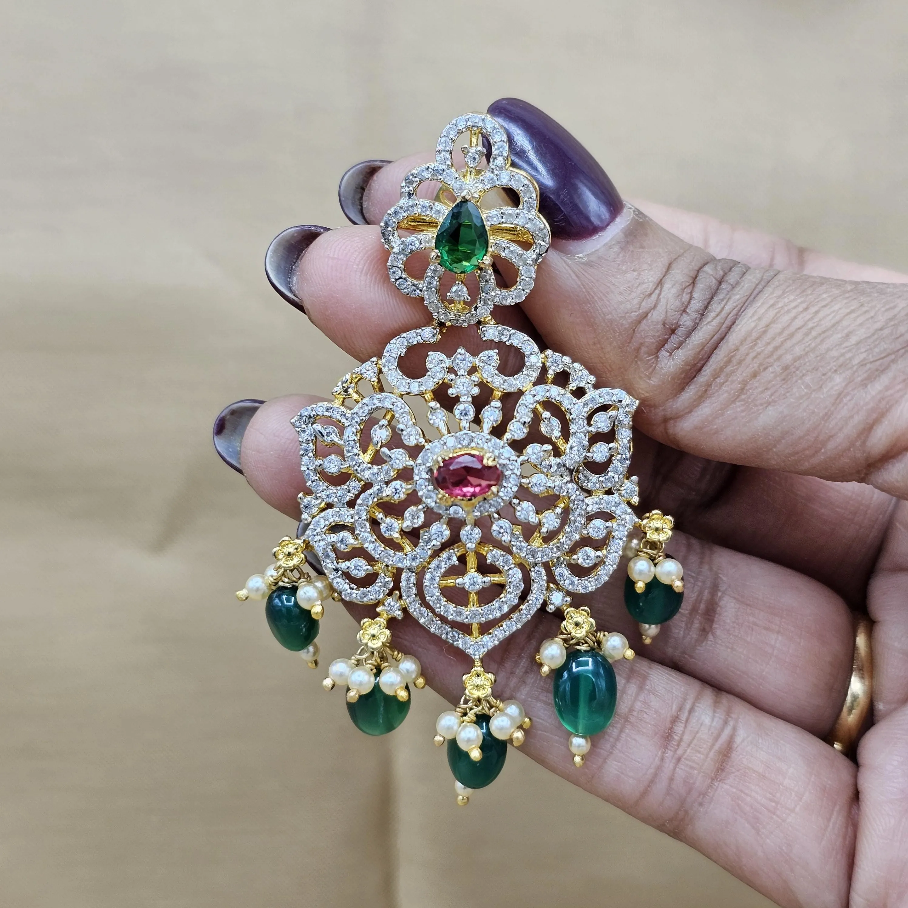 Silver Diamond earrings