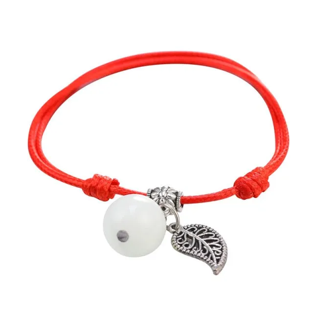 Simple Luminous Bead Anklet Bracelet for Women