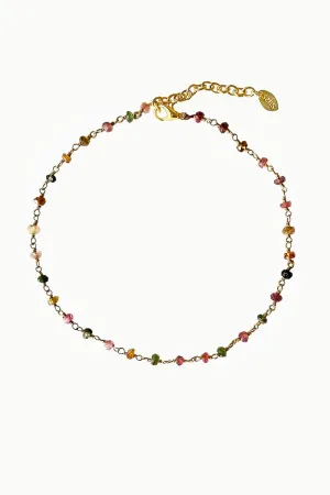 Sivalya Infinite Links Tourmaline Anklet Gold Vermeil