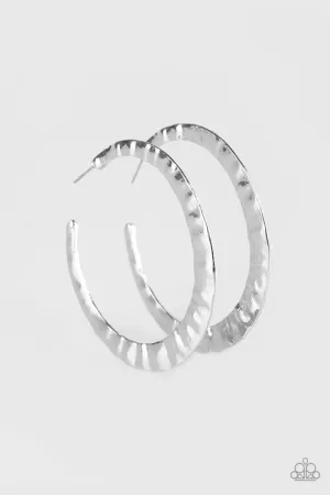 Slayers Gonna Slay Silver Earrings Paparazzi
