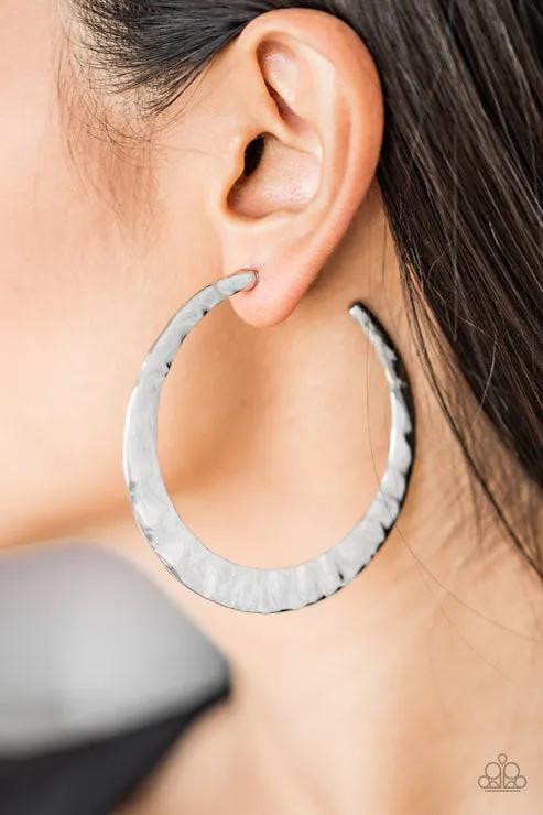 Slayers Gonna Slay Silver Earrings Paparazzi