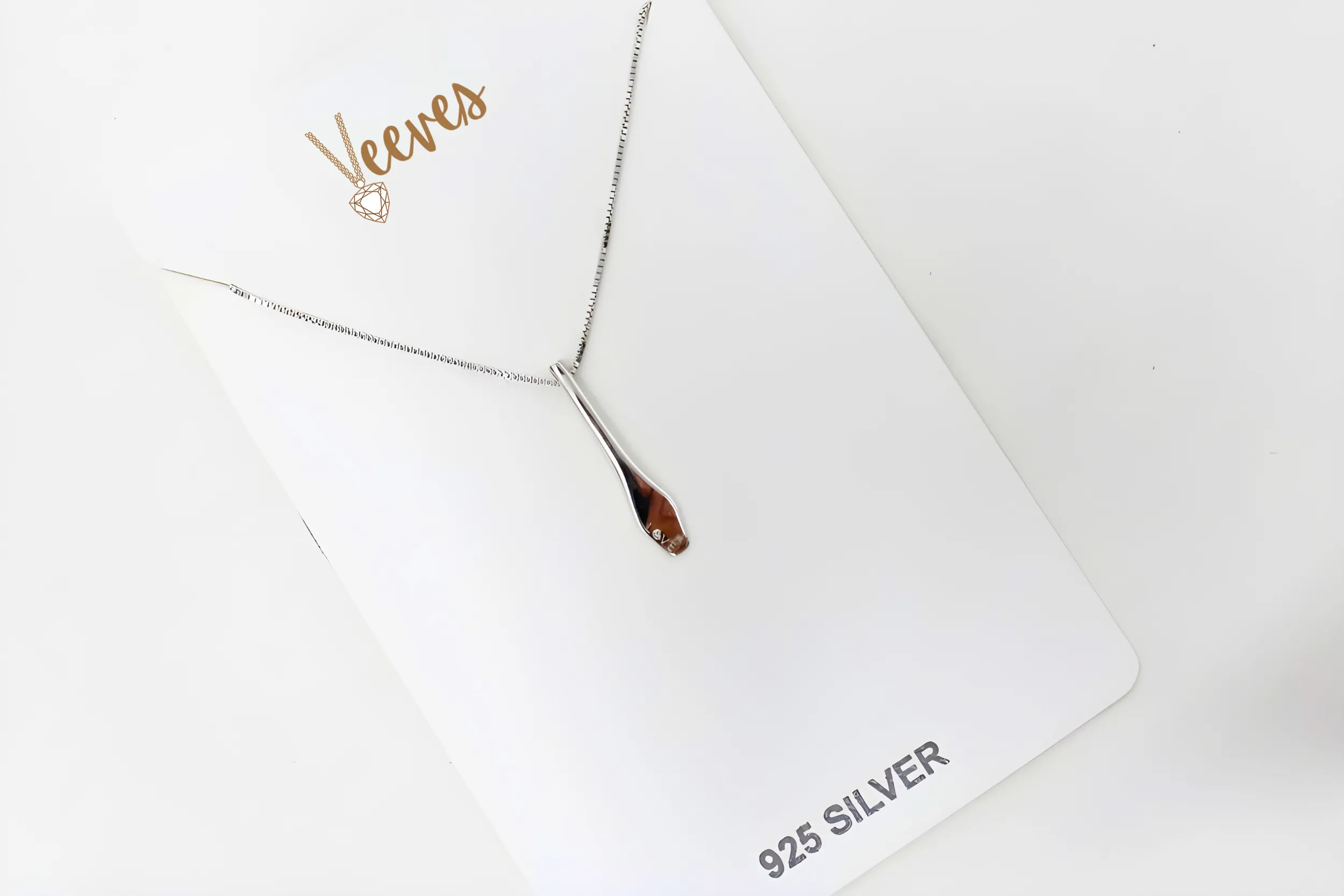Sleek Silver Love Bar Necklace with Engraving