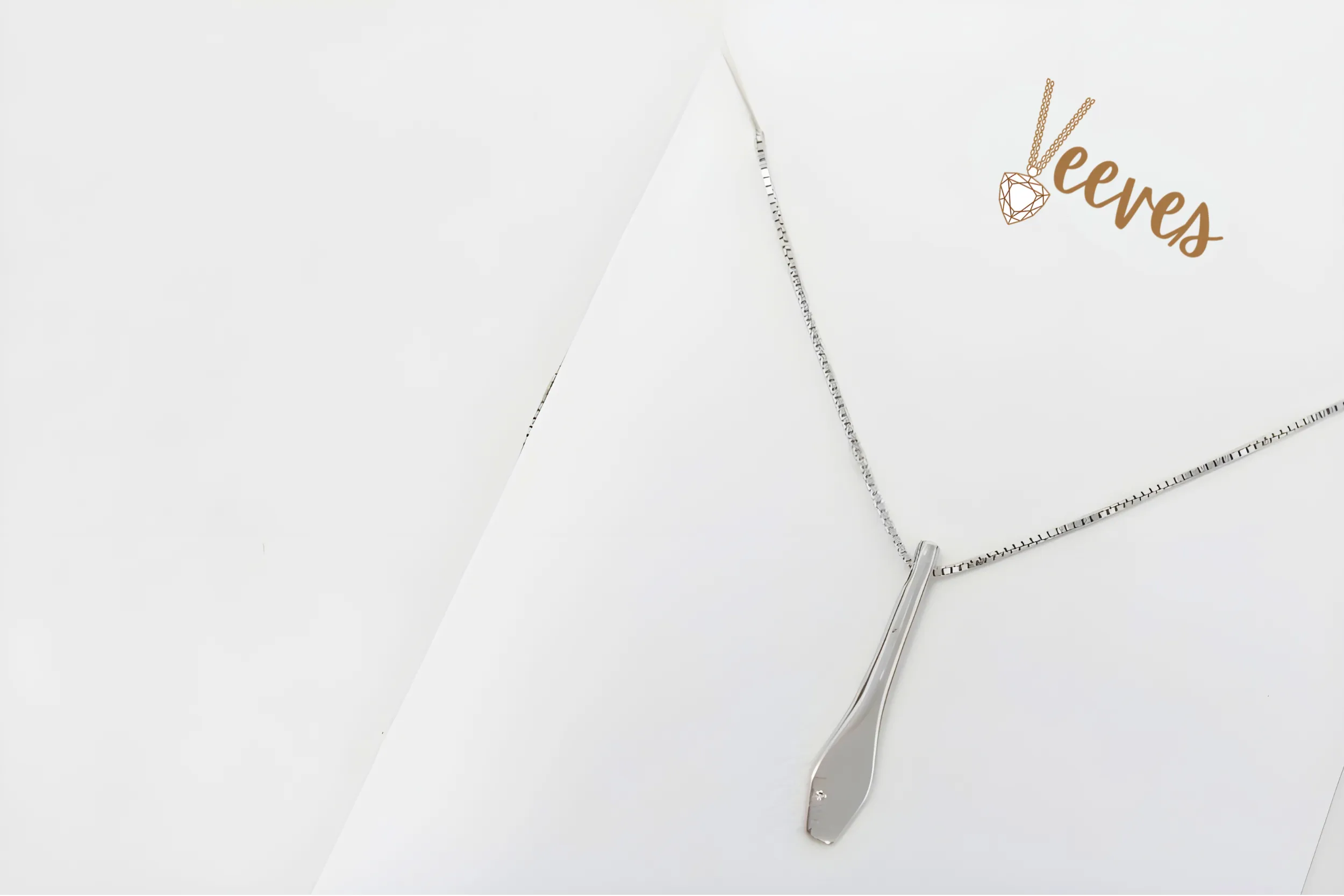 Sleek Silver Love Bar Necklace with Engraving