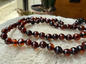 Small Beads Cherry Amber Necklace