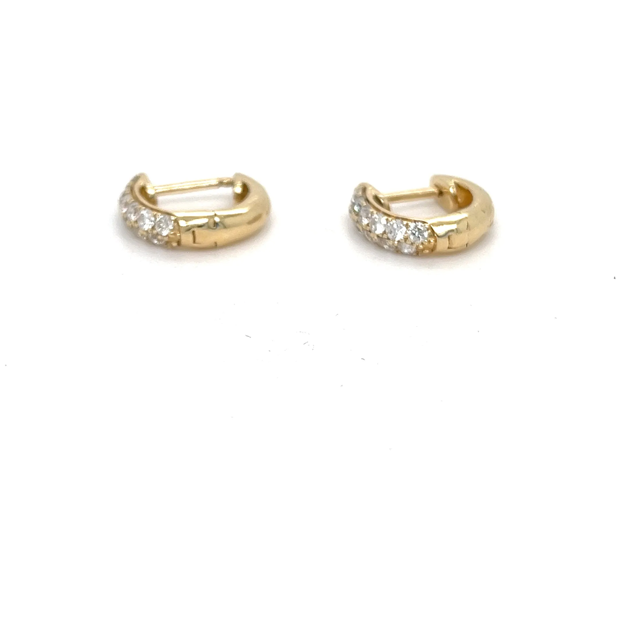 Small Mined Diamond Hoops 0.47 TCW
