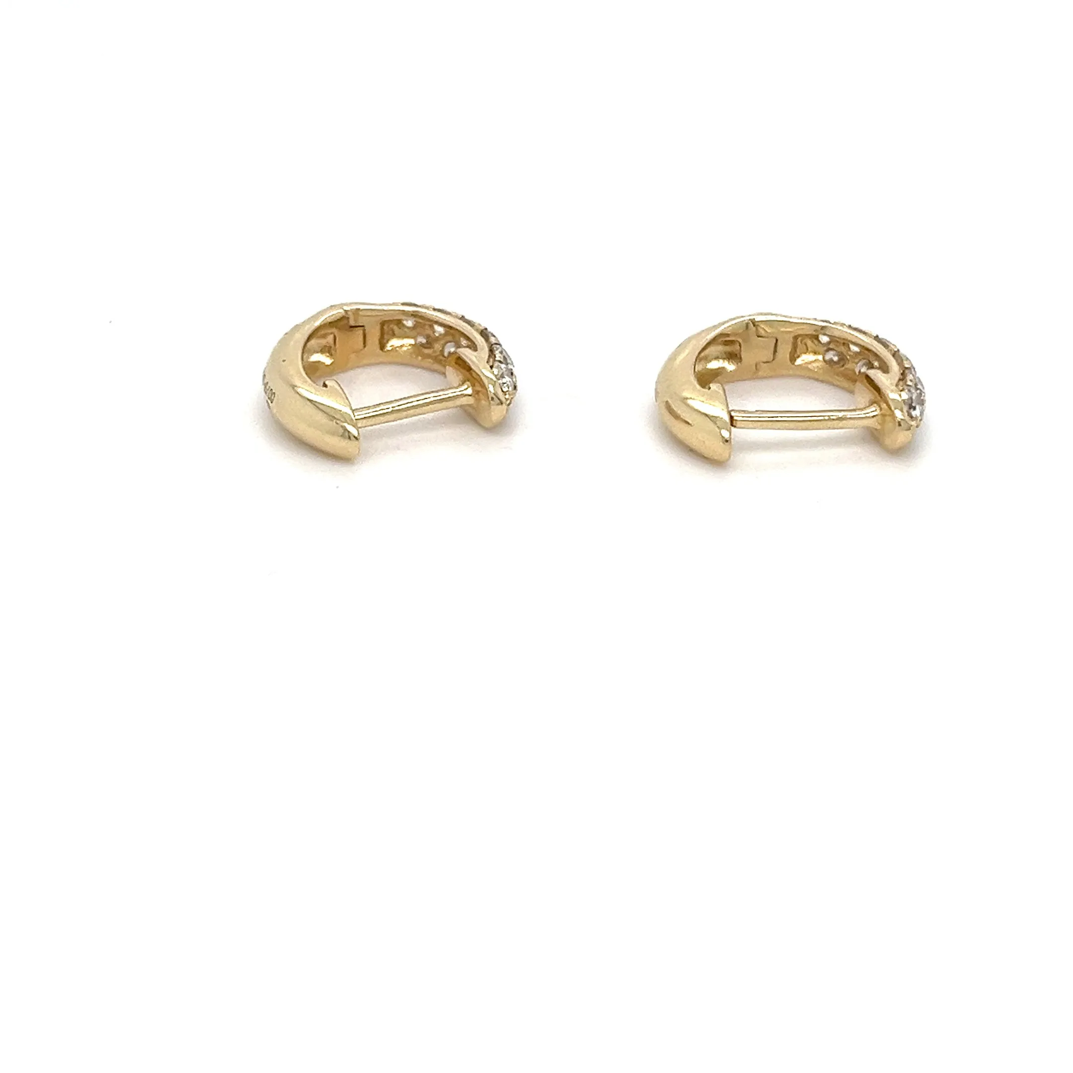 Small Mined Diamond Hoops 0.47 TCW