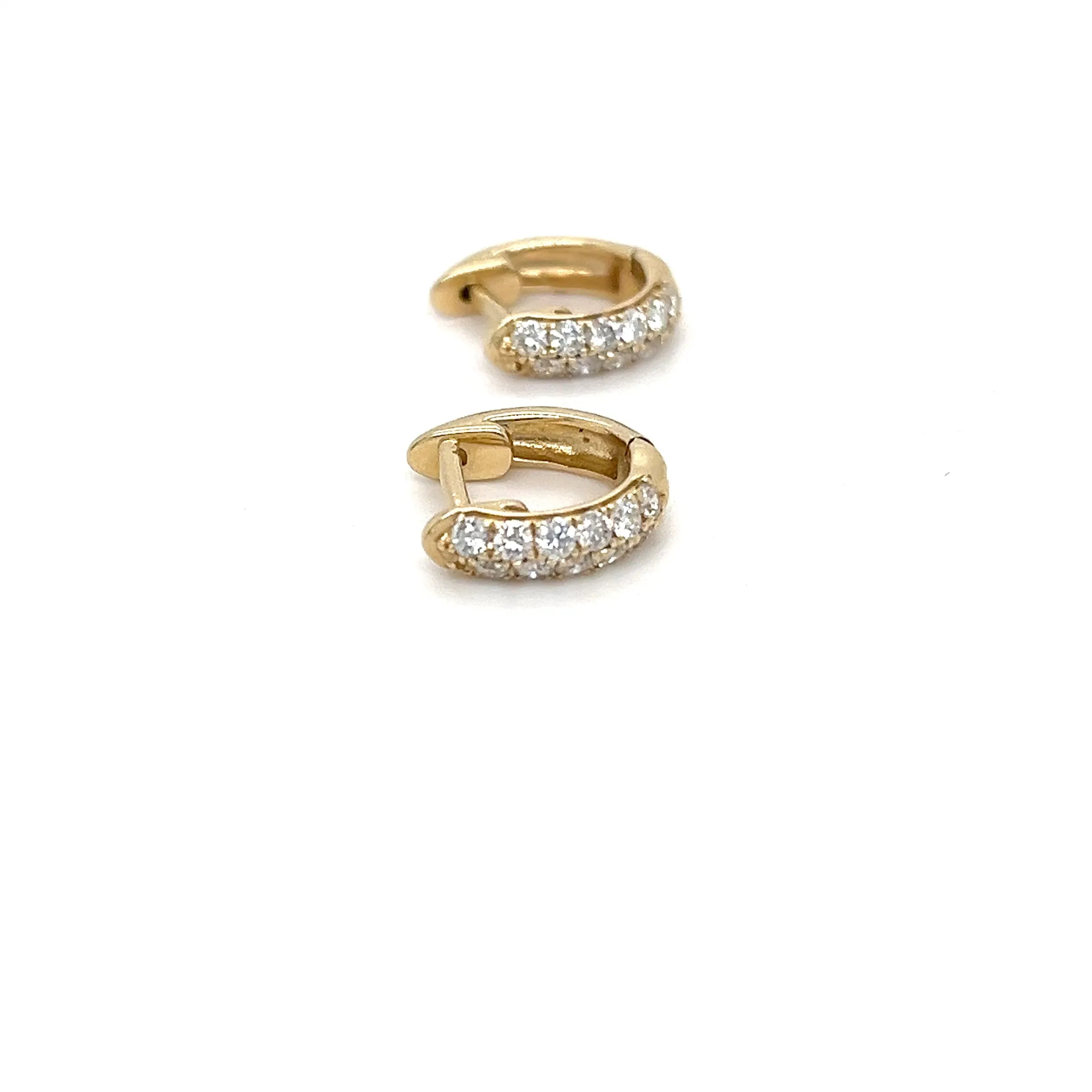 Small Mined Diamond Hoops 0.47 TCW