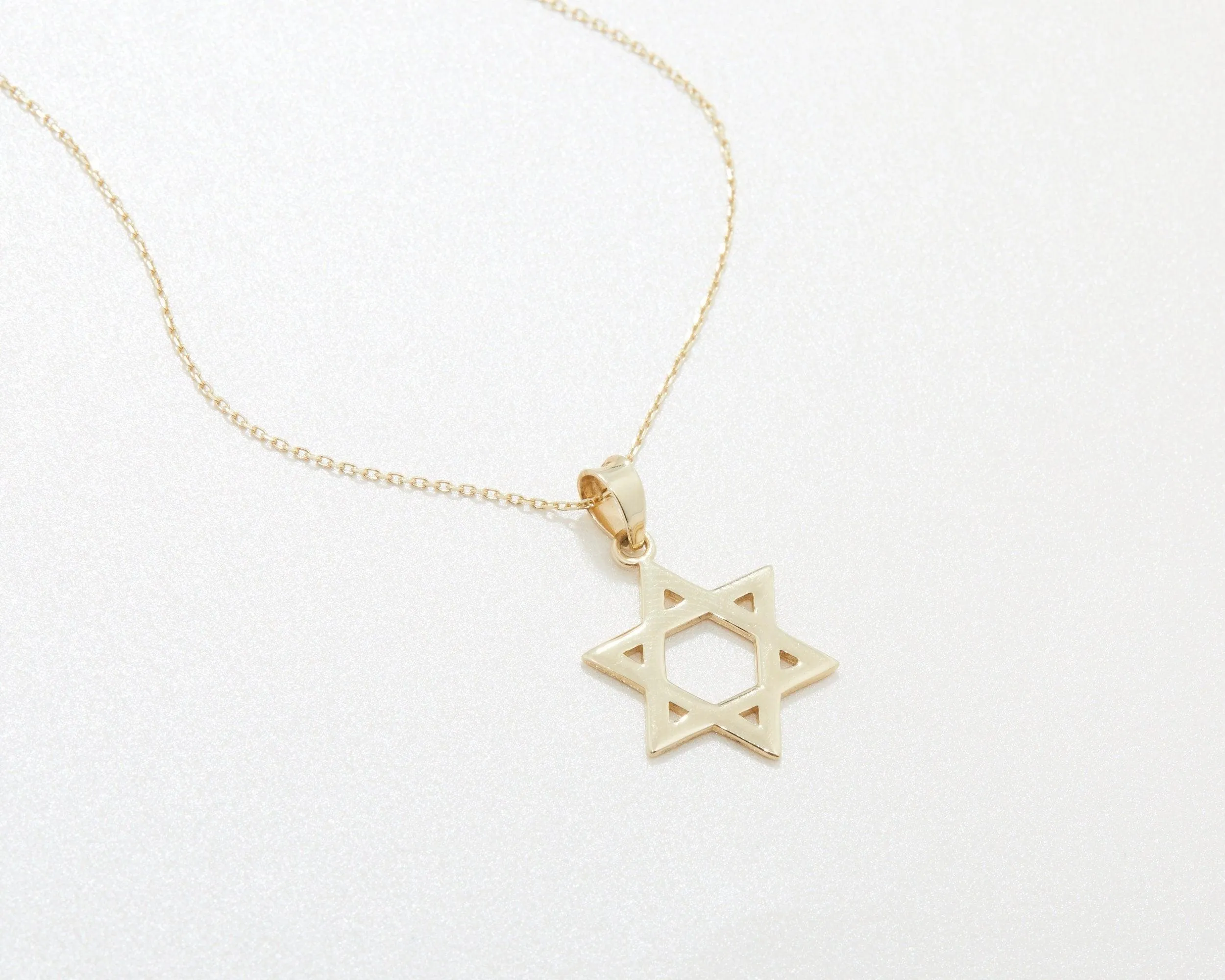 Small Star of David Necklace - 18K Gold Vermeil