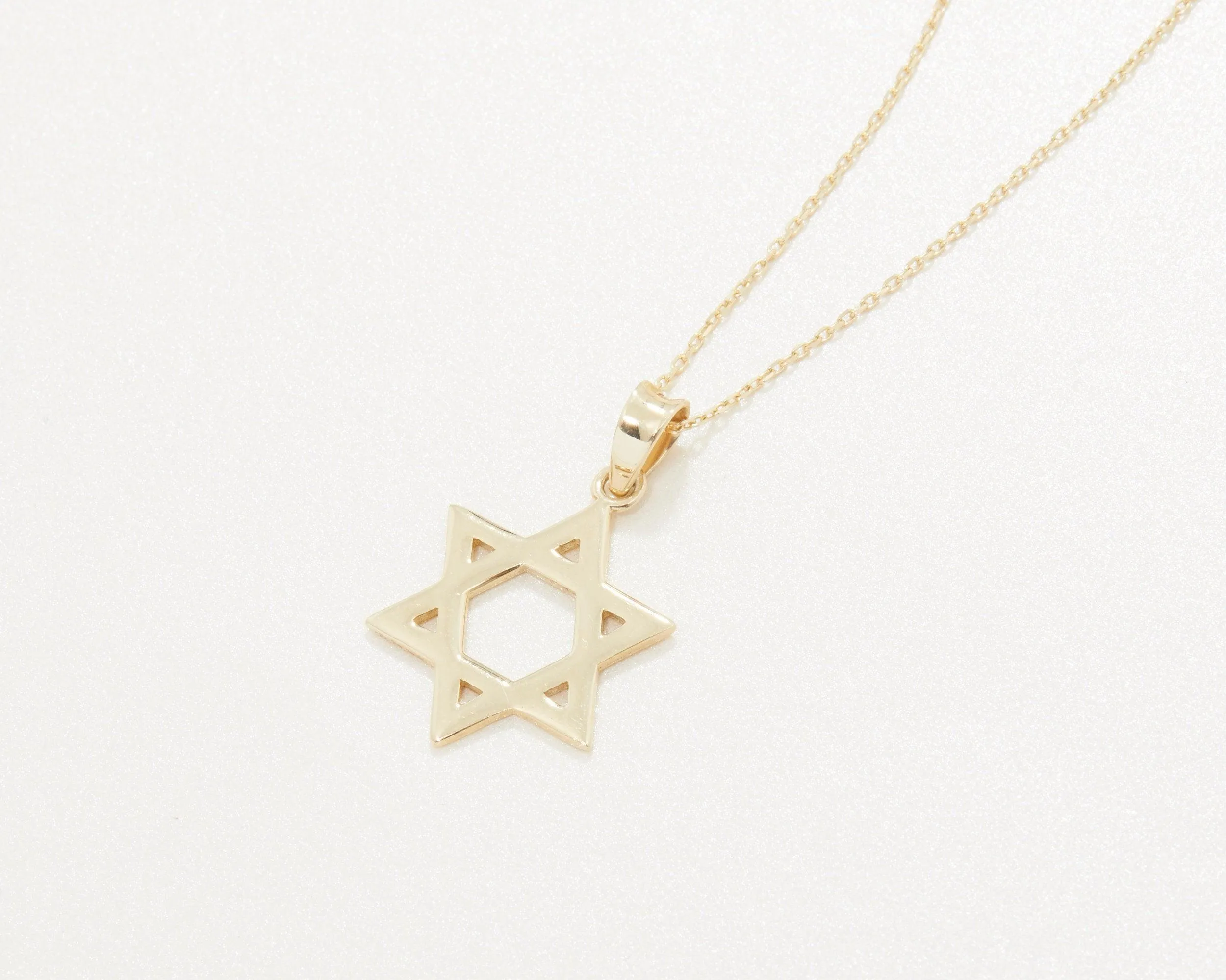 Small Star of David Necklace - 18K Gold Vermeil
