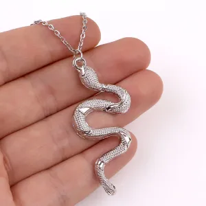 Snake Pendant Necklace Minimalist Style Birthday Gift