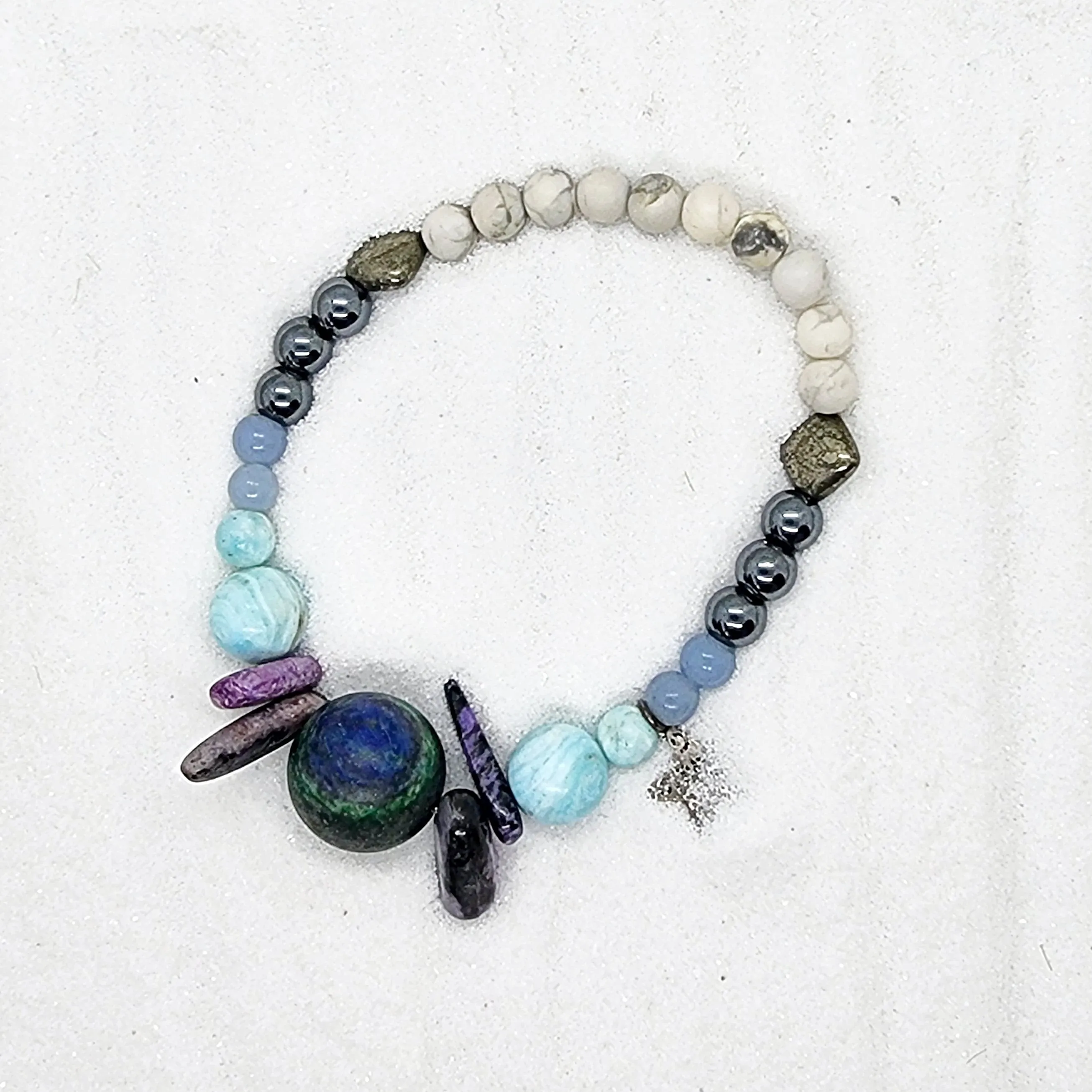 Soothing-Grounding-Self-Awareness Gemstone  Handmade Bracelet