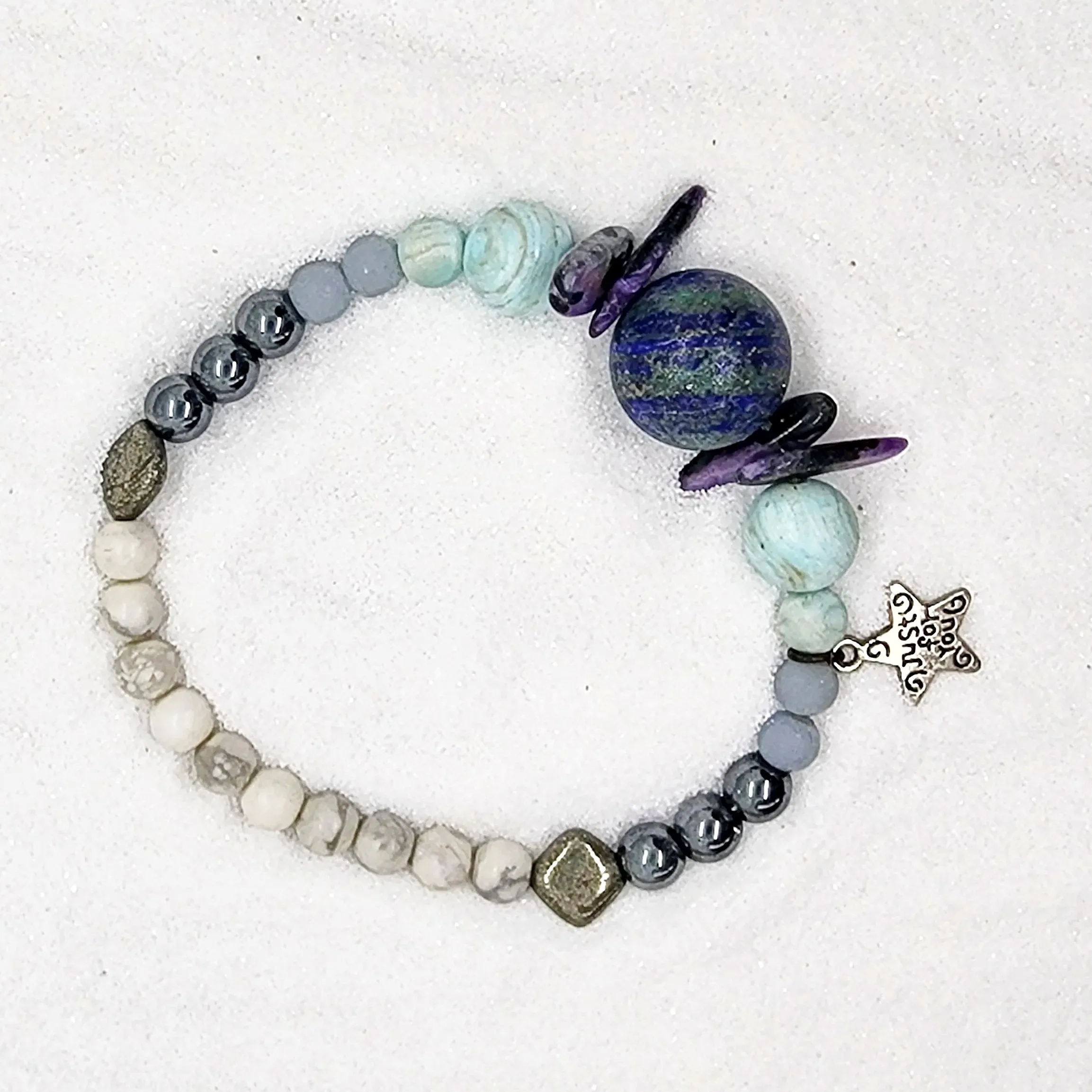 Soothing-Grounding-Self-Awareness Gemstone  Handmade Bracelet