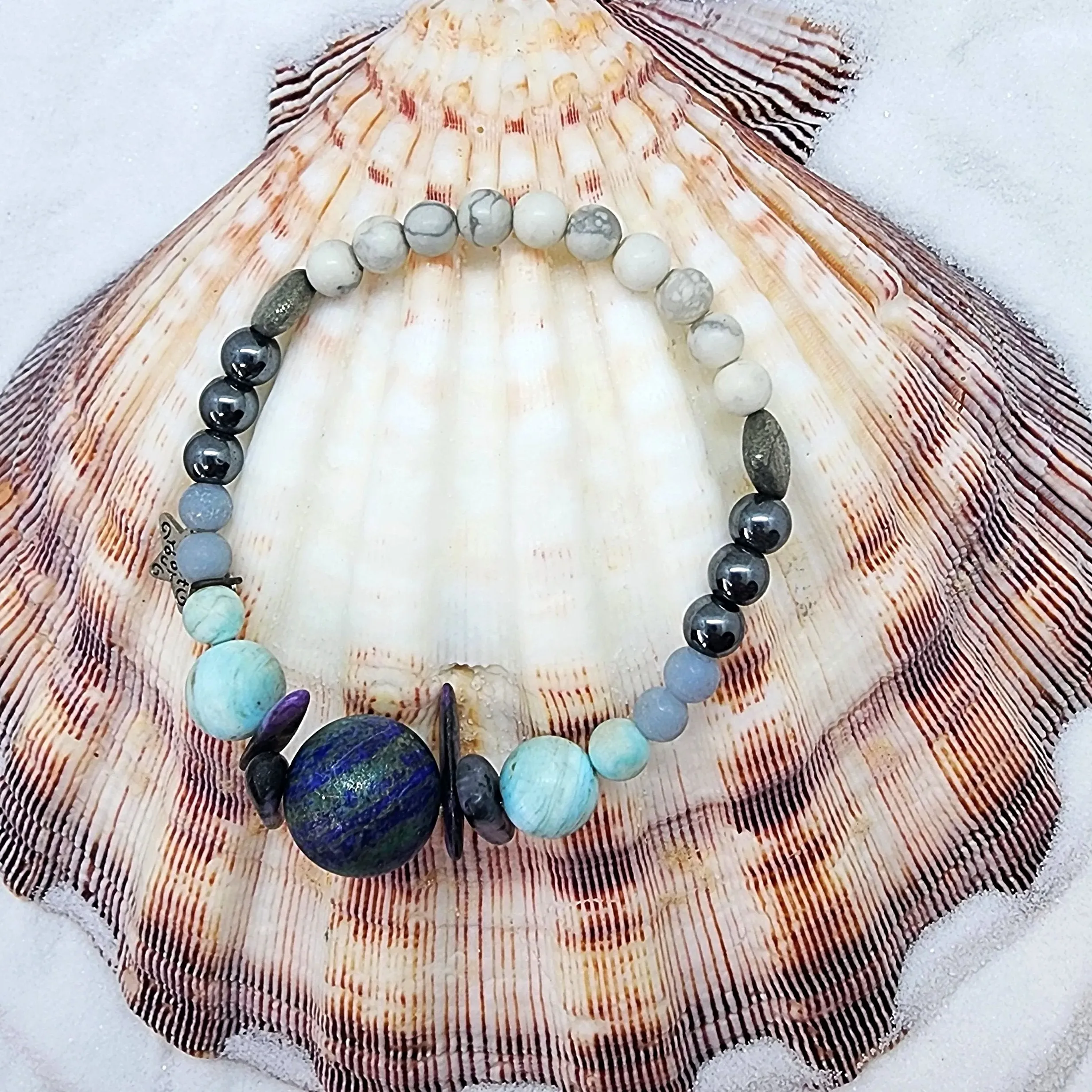 Soothing-Grounding-Self-Awareness Gemstone  Handmade Bracelet