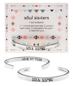 Soul Sister Quotable Cuff Bracelet