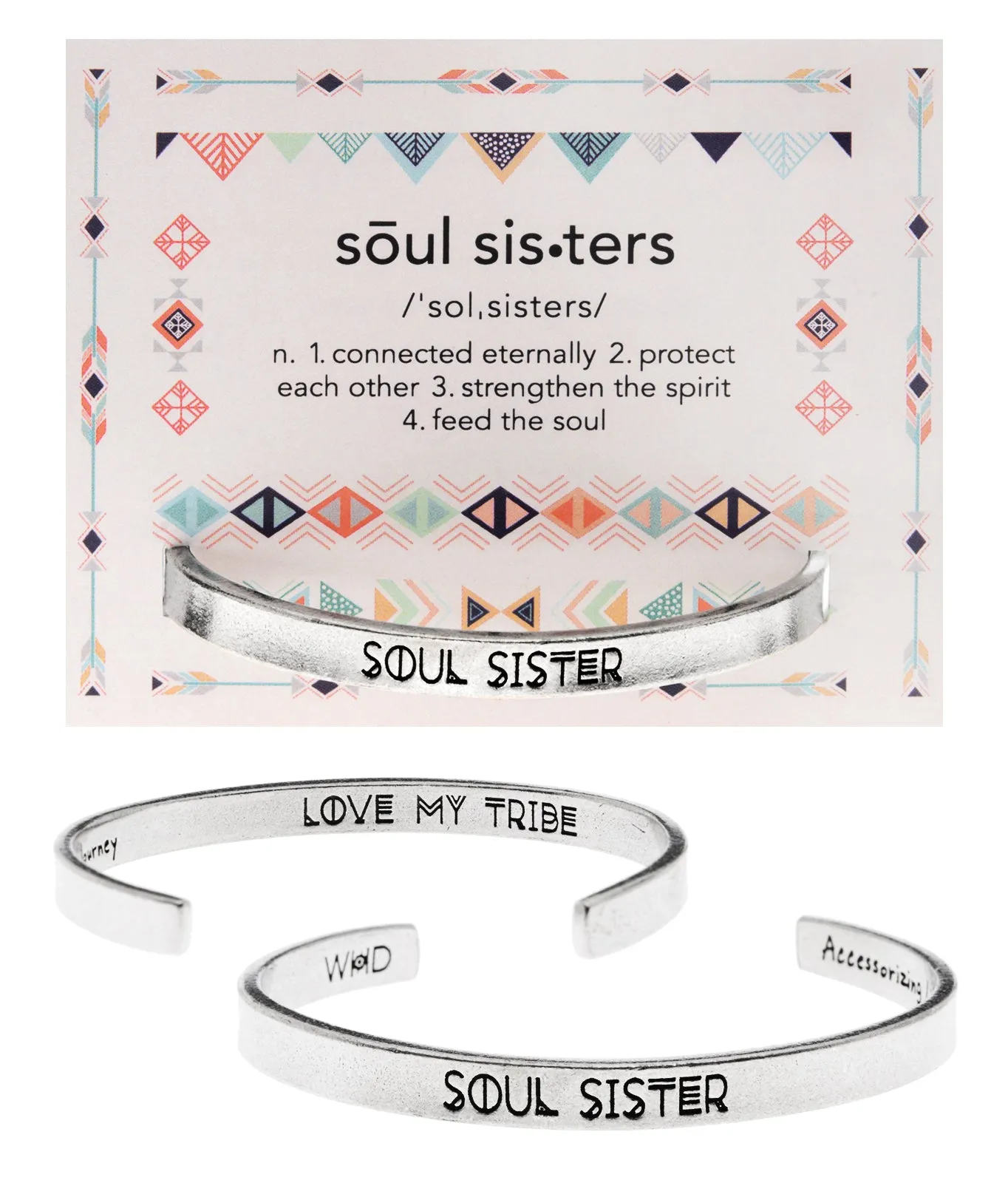 Soul Sister Quotable Cuff Bracelet