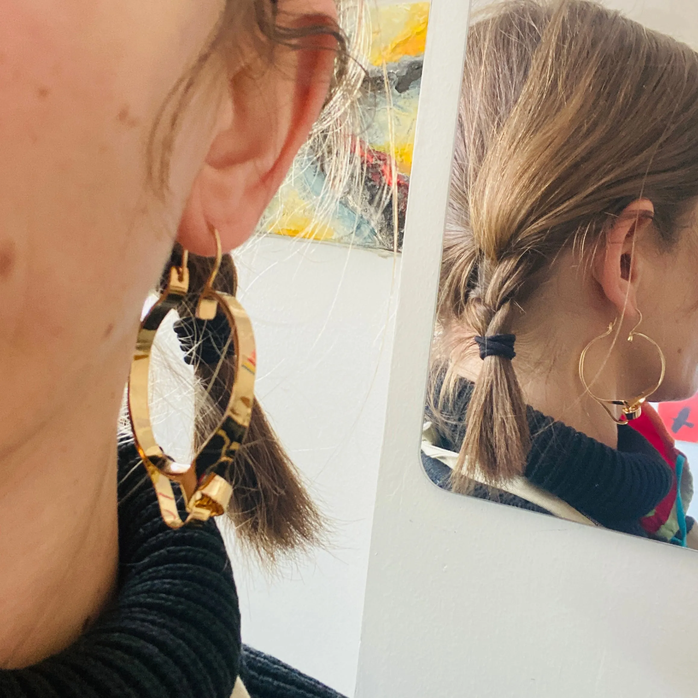 Spaghetti Western hoop earrings