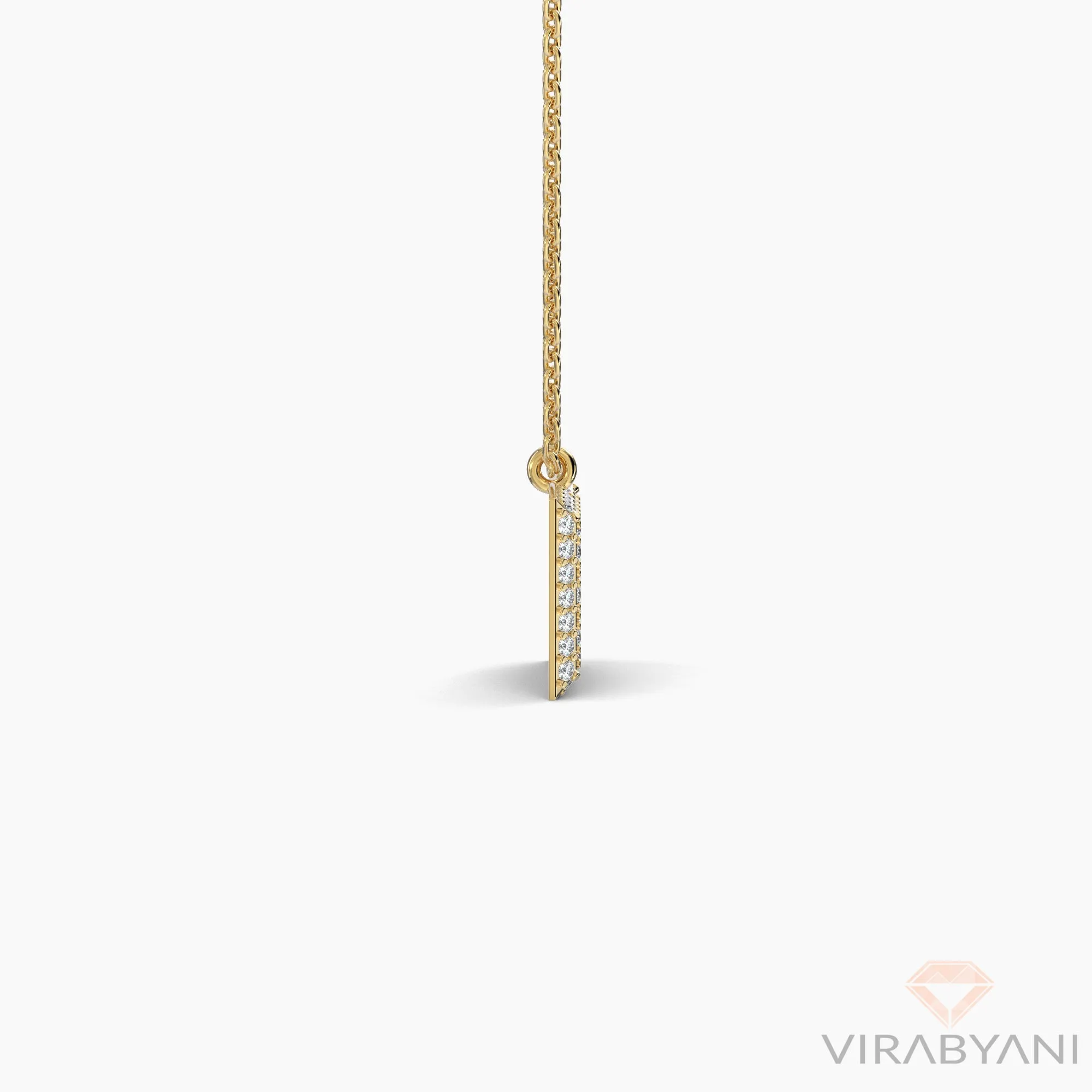Square Shaped AMoré Pavé Necklace With 0.60 ct. Diamonds