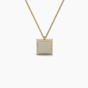 Square Shaped AMoré Pavé Necklace With 0.60 ct. Diamonds