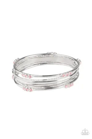 Stackable Sparkle Pink Paparazzi Bracelet