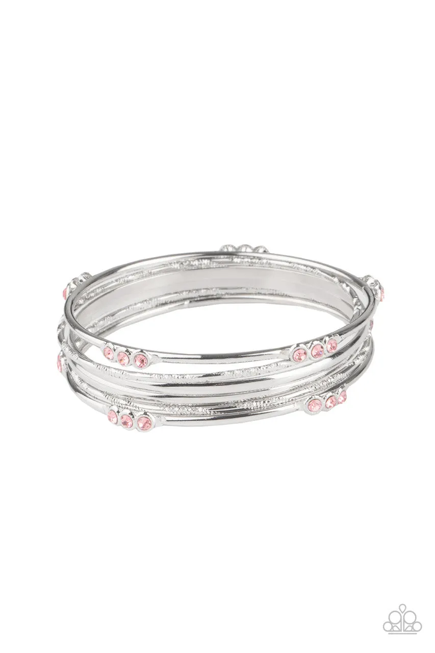 Stackable Sparkle Pink Paparazzi Bracelet