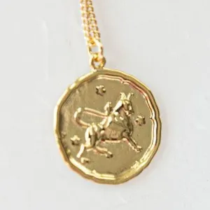 Star Sign Pendant Necklace - Taurus