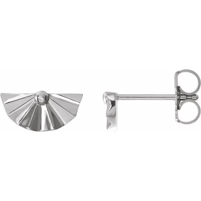 Sterling Silver Geometric Earrings