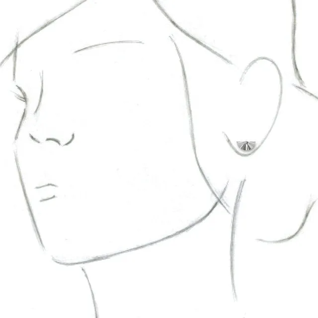 Sterling Silver Geometric Earrings