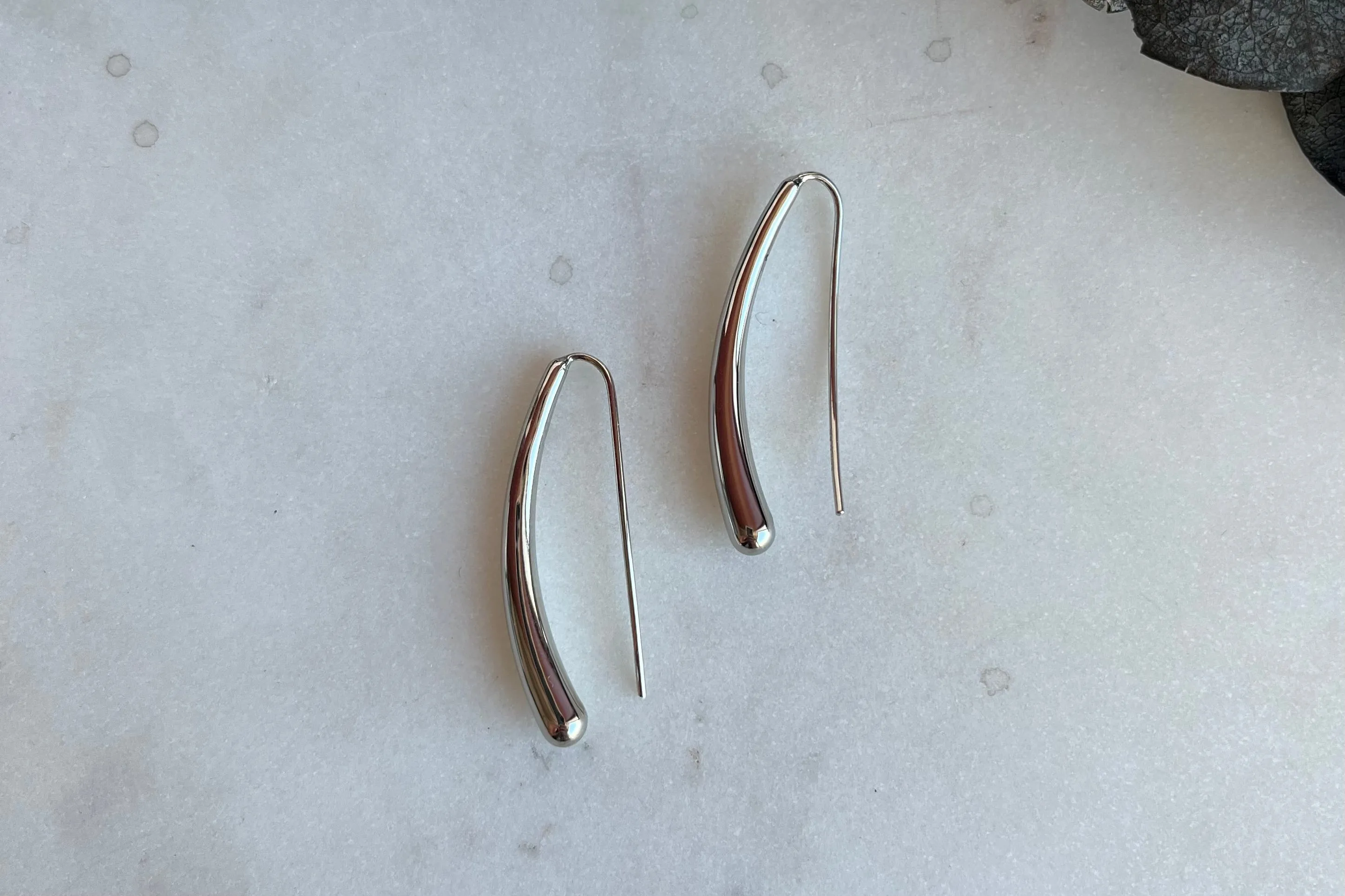 Sterling Silver Long Drop Earrings