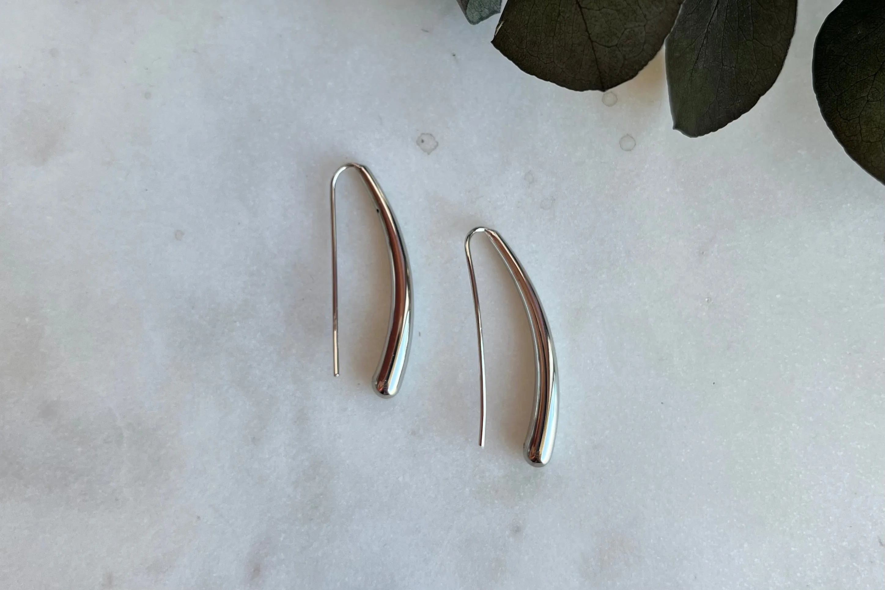 Sterling Silver Long Drop Earrings