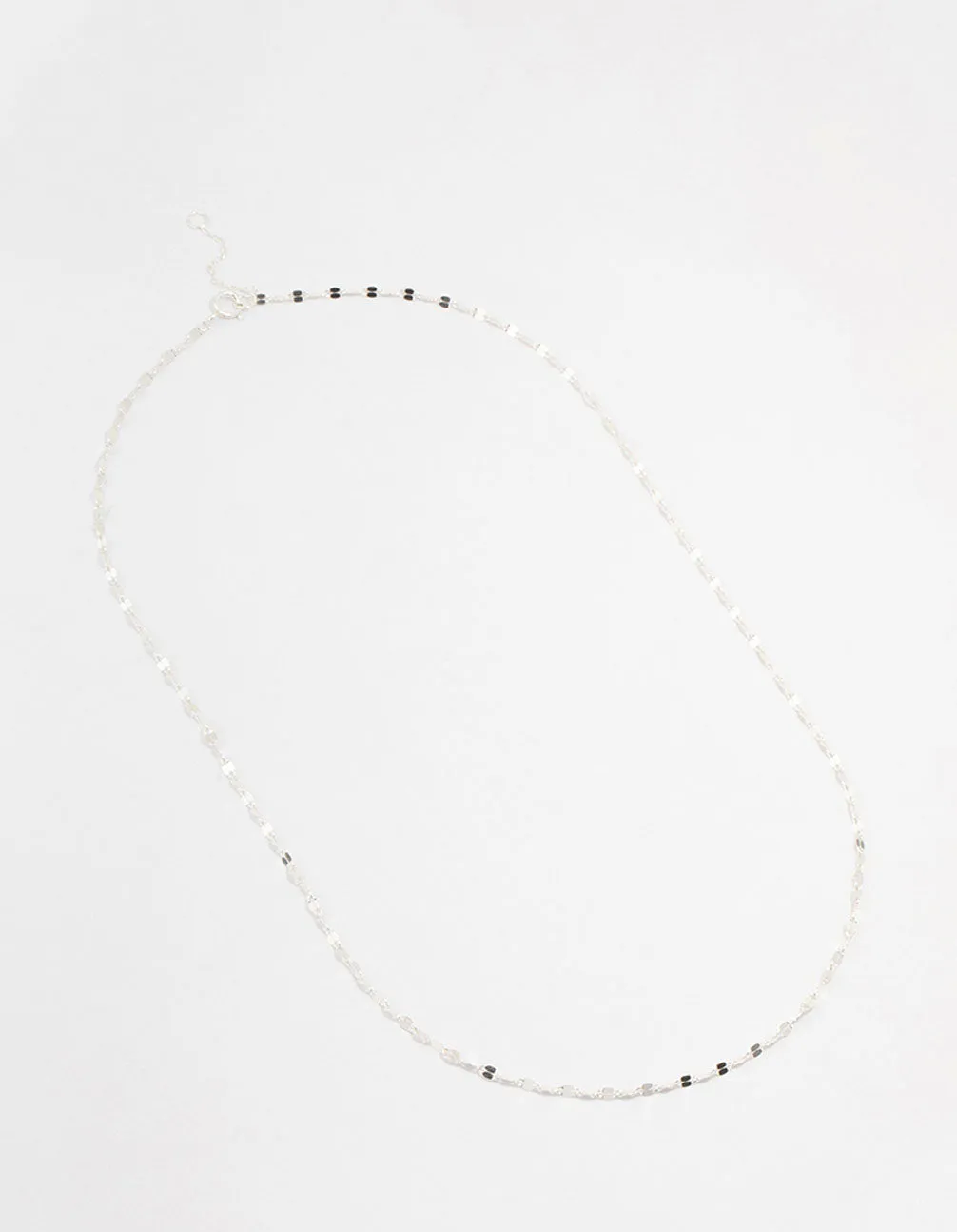 Sterling Silver Stone Chain Necklace