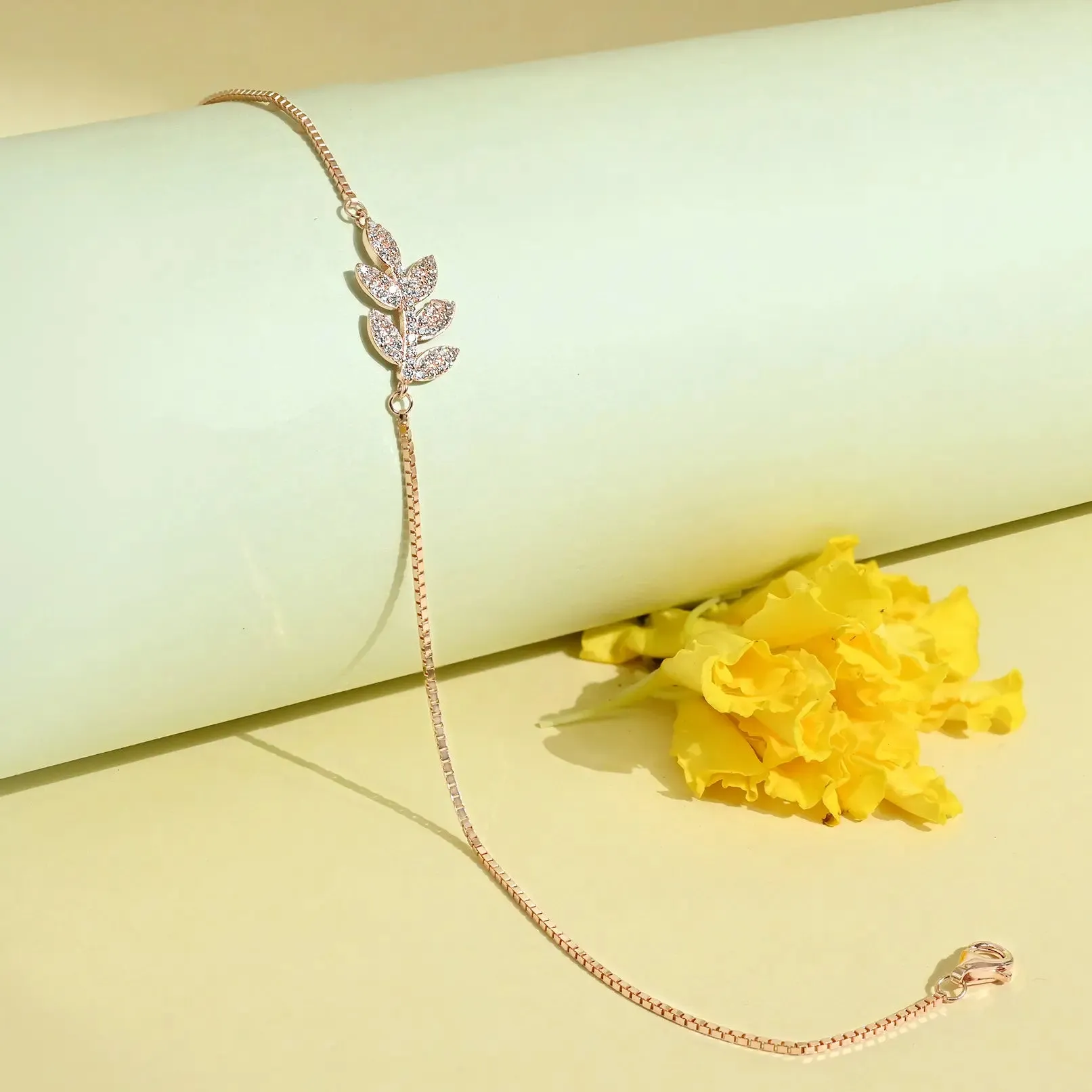 Stone Leaf Anklet
