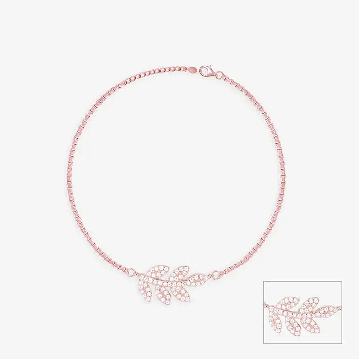 Stone Leaf Anklet