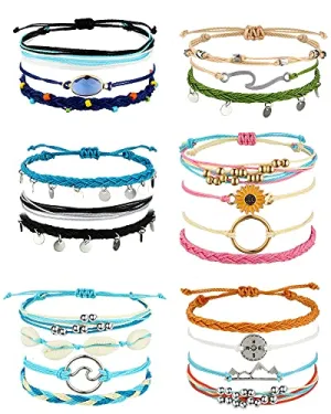 Surfer Wave Friendship Bracelet Set