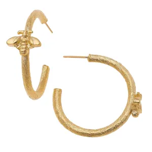 Susan Shaw Bee Hoop Earrings