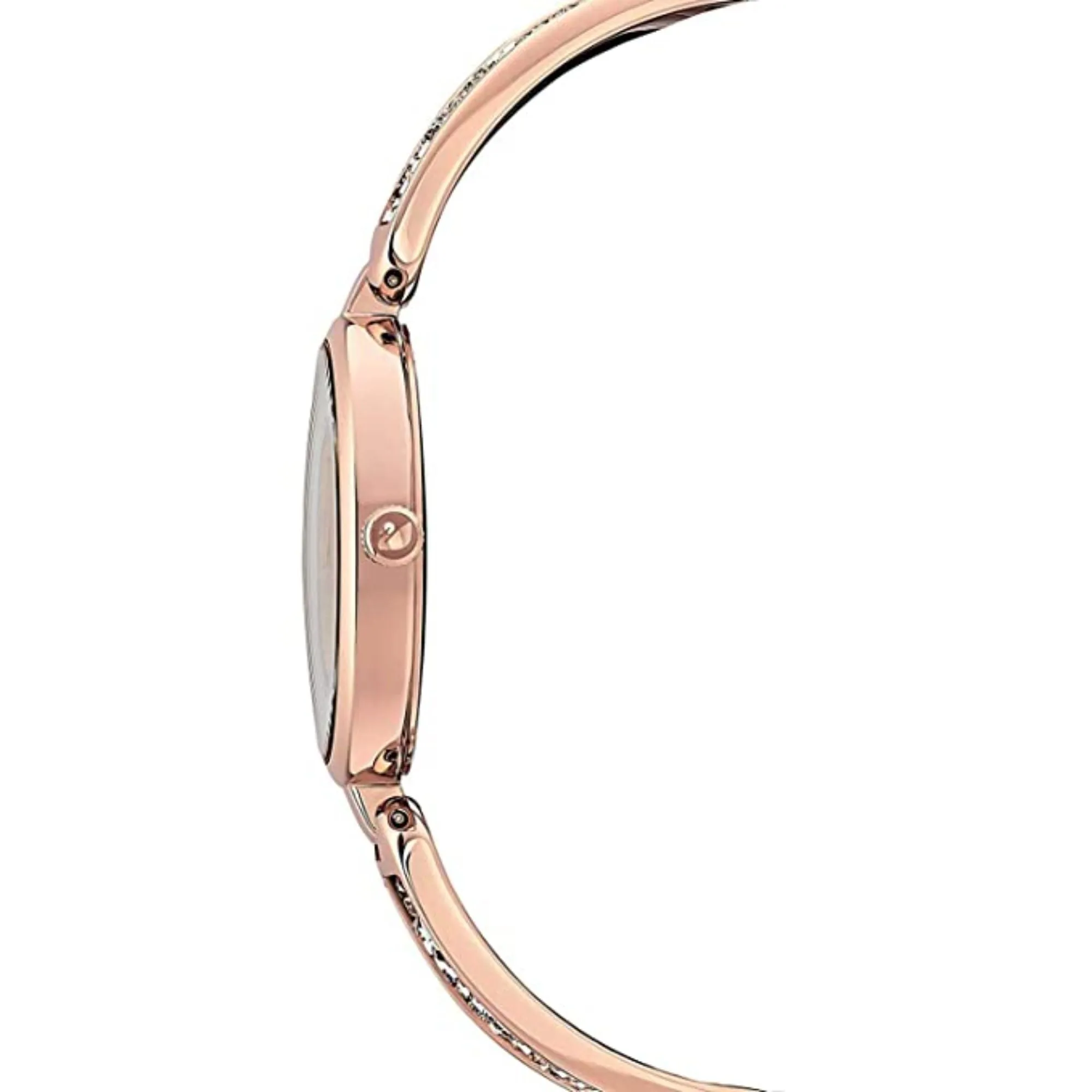 Swarovski Dream Rock watch Swiss Made, Metal bracelet, Rose gold-tone finish