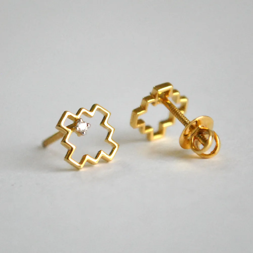 Tetris Earrings