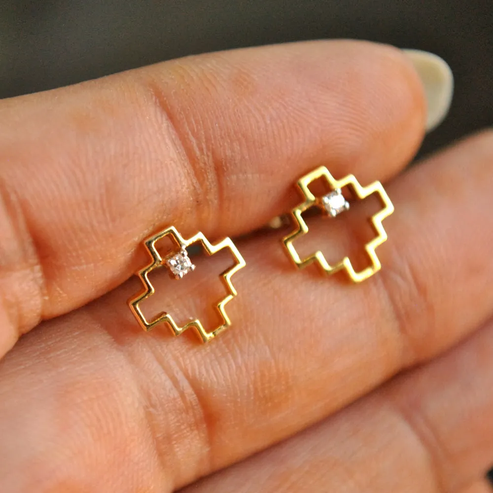 Tetris Earrings
