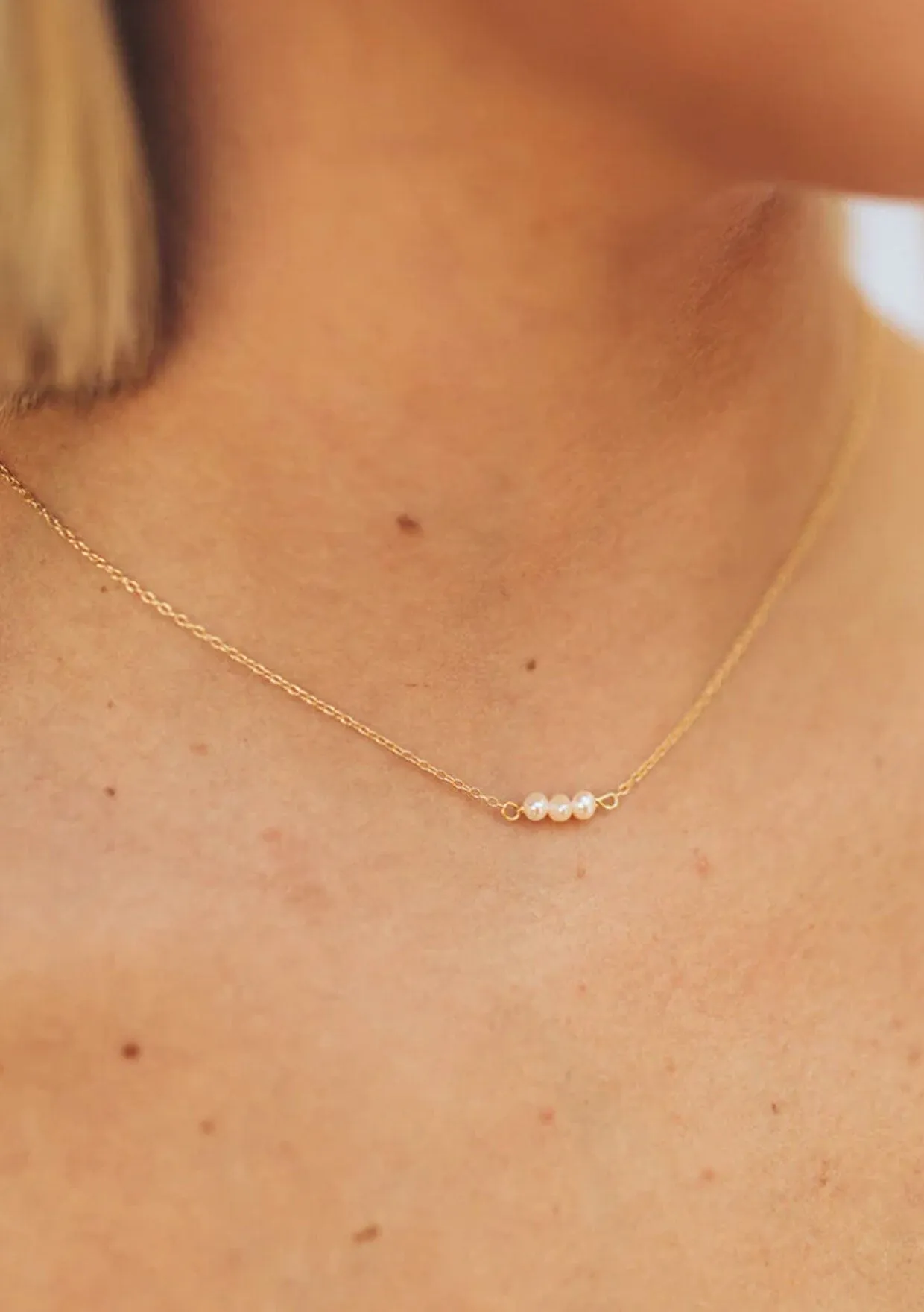 The Salty Gem Abi Pearl Necklace
