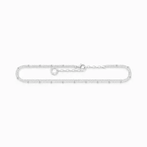 Thomas Sabo Sterling Silver Double Strand Anklet