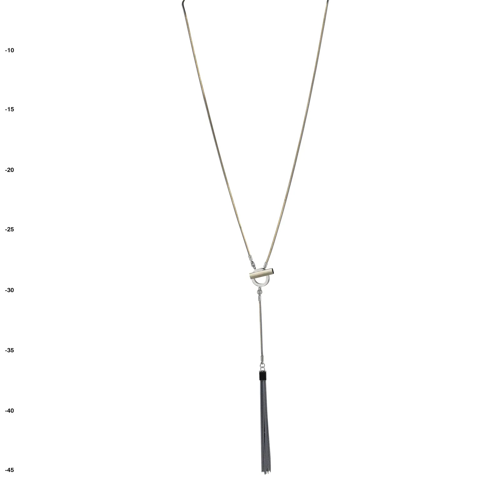 THSJ1156: Grey: Bella Pendant: Chain Necklace
