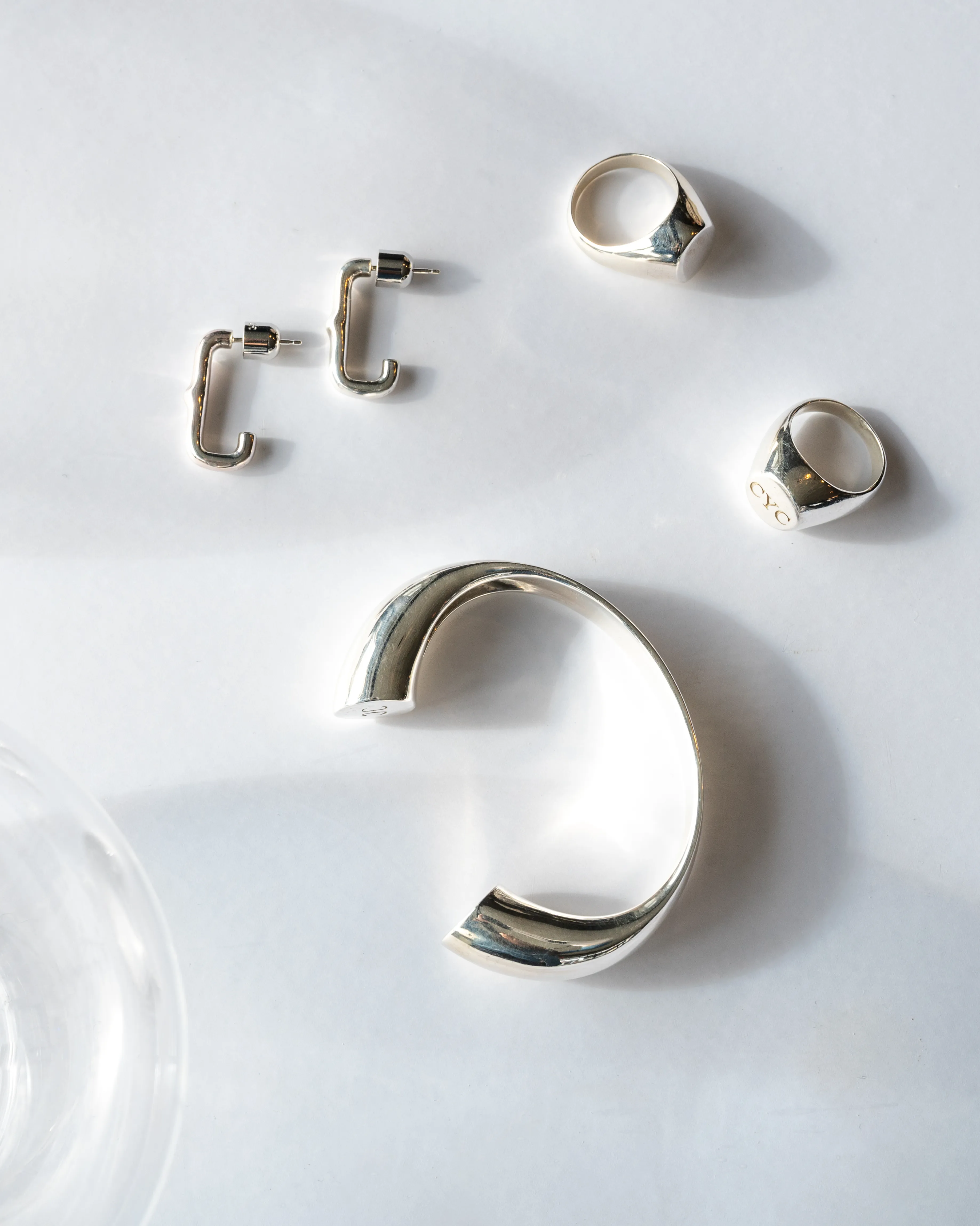 Torus Cuff in Sterling Silver